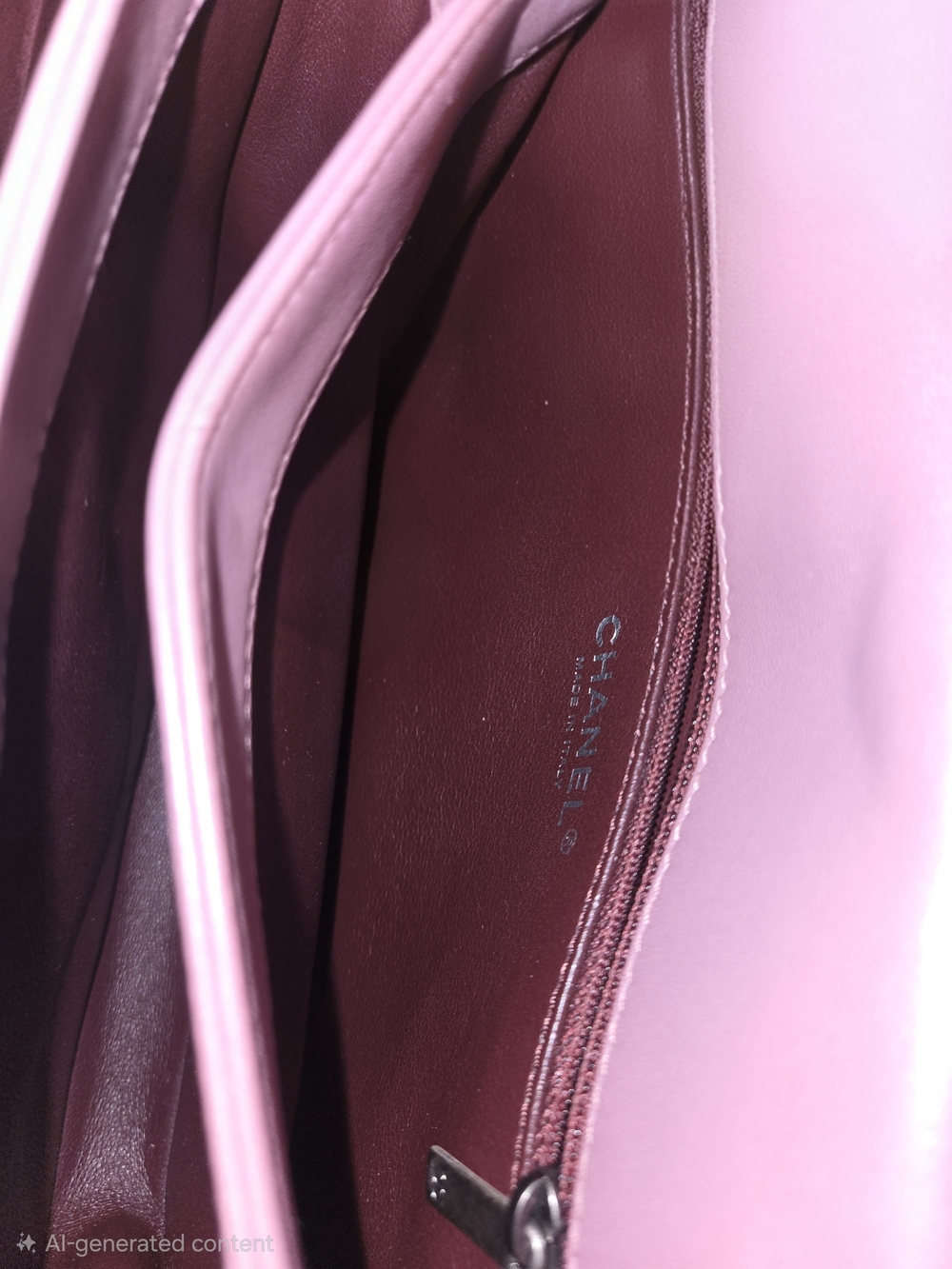 Chanel Trendy CC Flap Lambskin Quilted Leather Top-Handle Bag Mauve Pink - Picture 11 of 12